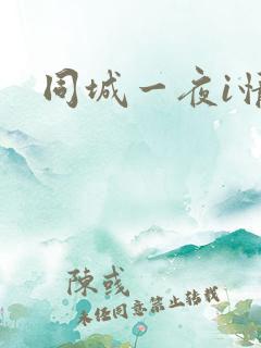同城一夜i情