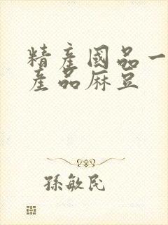 精产国品一二三产品麻豆