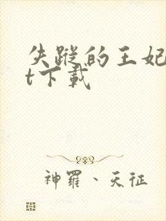 失踪的王妃txt下载