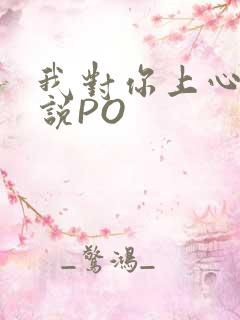 我对你上心了小说PO