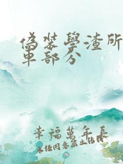 伪装学渣所有开车部分