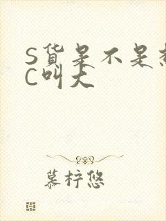 S货是不是想挨C叫大