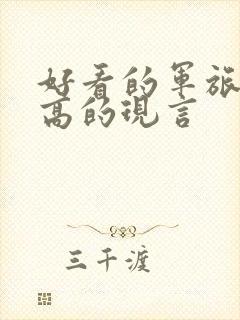 好看的军旅肉质高的现言