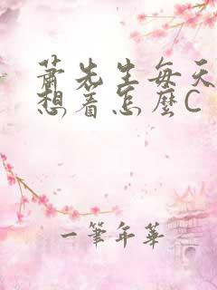 萧先生每天都在想着怎么C