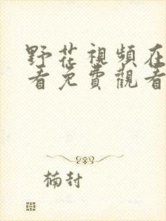 野花视频在线观看免费观看最新章节