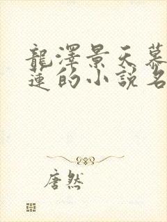 龙泽景天慕容青莲的小说名字