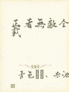 正者无敌全集下载