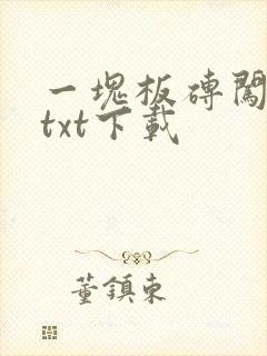 一块板砖闯仙界txt下载