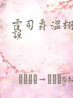 霍司爵温栩栩小说