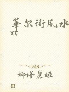 华尔街风水师txt