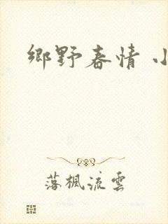 乡野春情 小说