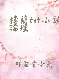 楼兰txt小说论坛