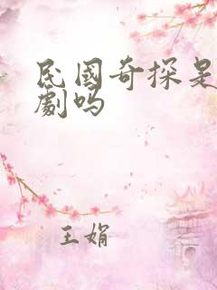 民国奇探是耽改剧吗