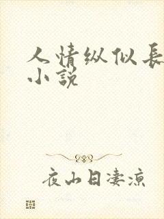 人情纵似长情月小说
