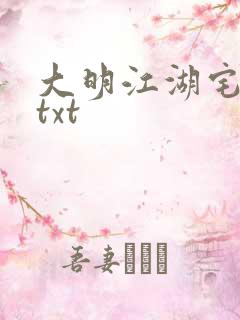 大明江湖宅女记txt