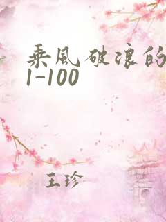 乘风破浪的婚姻1-100