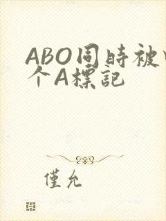 ABO同时被四个A标记