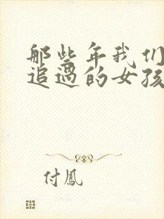 那些年我们一起追过的女孩小说