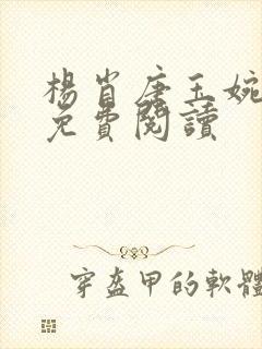 杨肖唐玉婉小说免费阅读