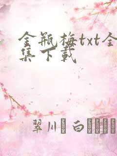 金瓶梅txt全集下载