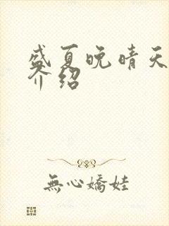 盛夏晚晴天剧情介绍