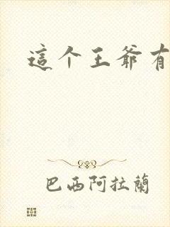 这个王爷有点坏