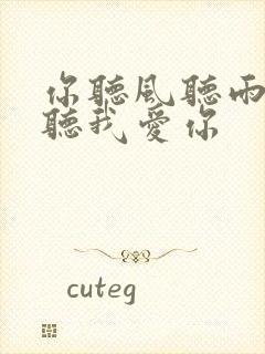 你听风听雨却不听我爱你