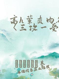 高h荤爽肉欲文〈三攻一受