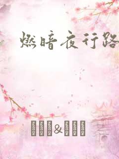 燃暗夜行路