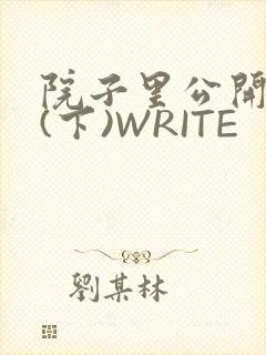 院子里公开惩戒(下)WRITE