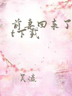 前妻回来了txt下载