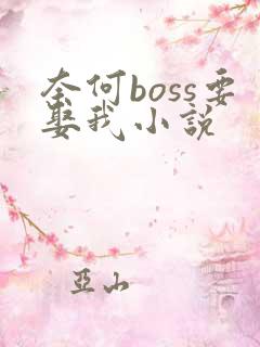 奈何boss要娶我小说