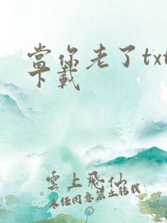 当你老了txt下载