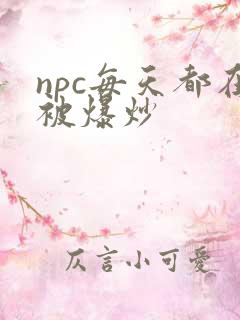 npc每天都在被爆炒