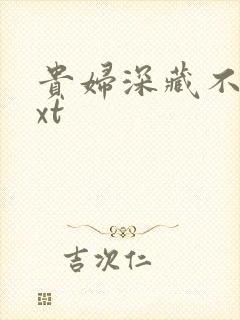 贵妇深藏不露txt