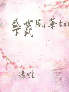 盛世风华txt下载