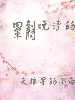 回到晚清的南洋军阀