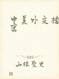 中美外交档案解密