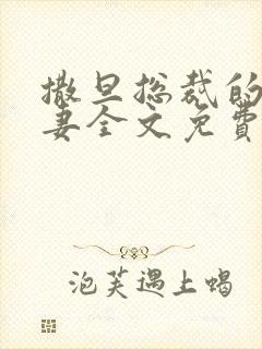 撒旦总裁的下堂妻全文免费阅读