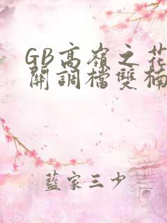 GB高岭之花开关调档双楠