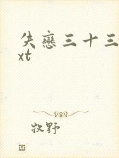 失恋三十三天txt