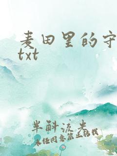 麦田里的守望者txt