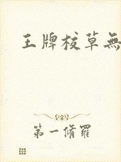 王牌校草无限爱