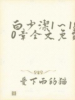 白少洁1～180章全文免费