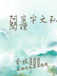 阿宁宇文弘免费阅读