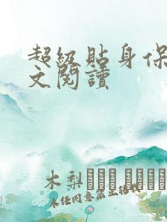 超级贴身保镖全文阅读