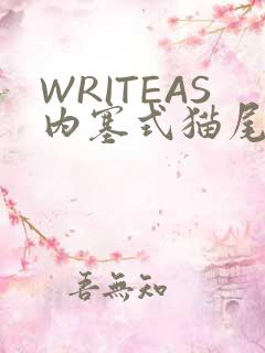 WRITEAS内塞式猫尾