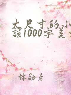 大尺寸的小黄说说1000字美文