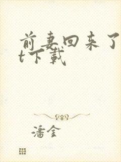 前妻回来了txt下载