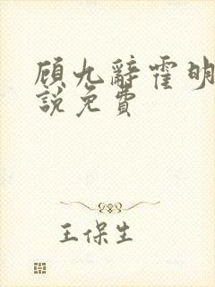 顾九辞霍明澈小说免费